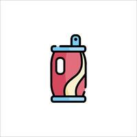 A soda can icon on a white background vector