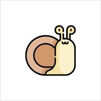 A snail with a face and a shell vector