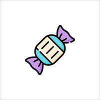 A candy bar icon in a line style vector