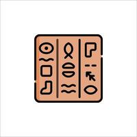 An egyptian hieroglyphic symbol on a white background vector