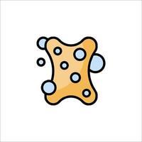 A cartoon character with bubbles on it vector