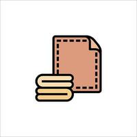 A stack of coins and a wallet icon vector