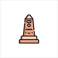 A small statue of a man on top of a pedestal vector
