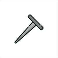 A nail icon on a white background vector