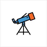 A telescope icon on a white background vector