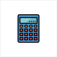 A calculator icon on a white background vector