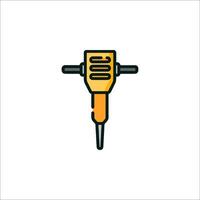 A drill icon on a white background vector