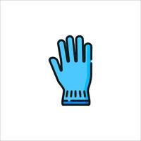 Glove icon isolated on white background vector