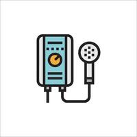 A microphone and a light bulb icon vector