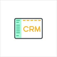 Crm icon illustration vector