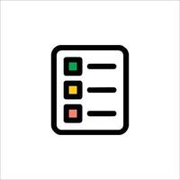 A checklist icon on a white background vector