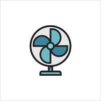 A fan icon on a white background vector