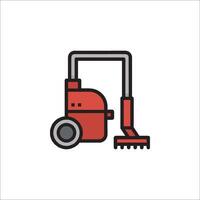 A vacuum cleaner icon on a white background vector