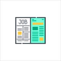 Job newspaper icon illustration vector
