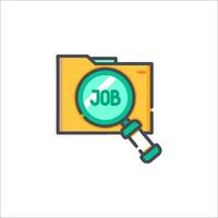 Job search icon illustration vector