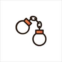 Two jail cell keys on a chain vector