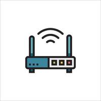 A router icon on a white background vector