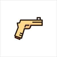 A gun icon on a white background vector