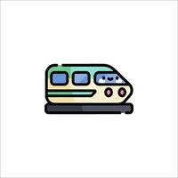A train icon on a white background vector