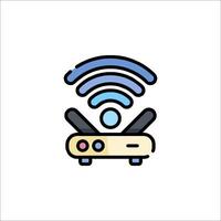 A wifi router icon on a white background vector