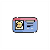 A colorful, flat icon of a phone vector