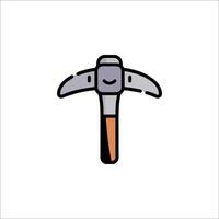 A hammer icon on a white background vector