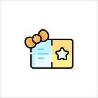 A gift box with a star and bow on it vector