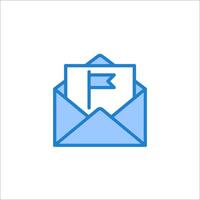 Email envelope icon vector