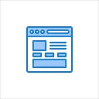 A website icon on a white background vector