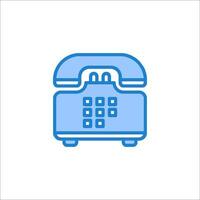 A telephone icon on a white background vector