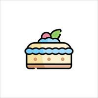 Cake icon illustration vector