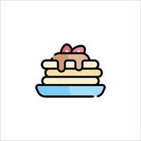 Pancakes icon illustration vector