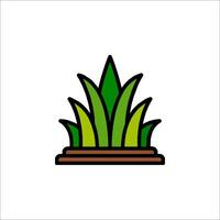 A plant icon on a white background vector