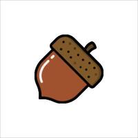 An acorn icon on a white background vector