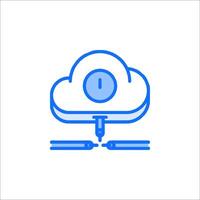 Cloud computing icon illustration vector