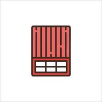 A red and black box with the word ku vector