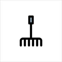 A rake icon on a white background vector