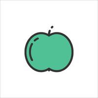 A green apple icon on a white background vector