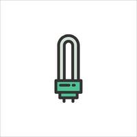 A light bulb icon on a white background vector