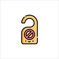 A lock icon with a pink heart on it vector