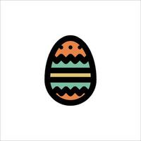 Easter egg icon illustration vector