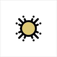 A sun with people around it on a white background vector