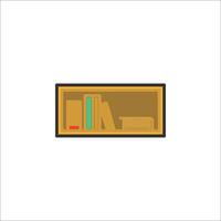 A book shelf icon on a white background vector