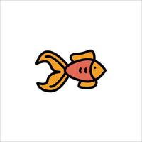 Goldfish icon illustration vector