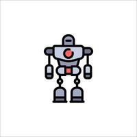 A robot icon on a white background vector