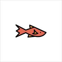 A fish icon on a white background vector