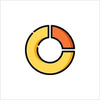 A circle with a line through it and a line through it vector
