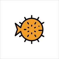 A fish icon on a white background vector
