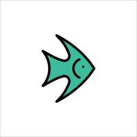 A fish icon on a white background vector