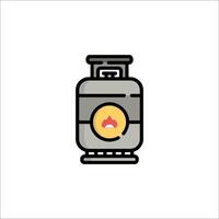 Gasoline gas cylinder icon illustration vector